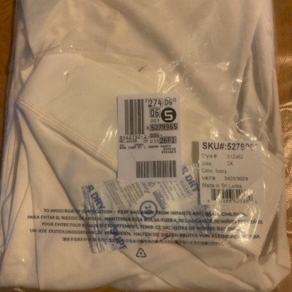 Lands End Women's Thermaskin Heat Long Underwear Legging Pant Size 3X 24W-26W - Picture 2 of 6